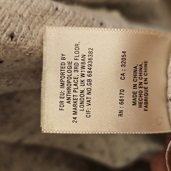 💀Moth Lyra Bell Sleeve Waterfall Cardigan/Sweater in Light Speckled Grey - Picture 8 of 16